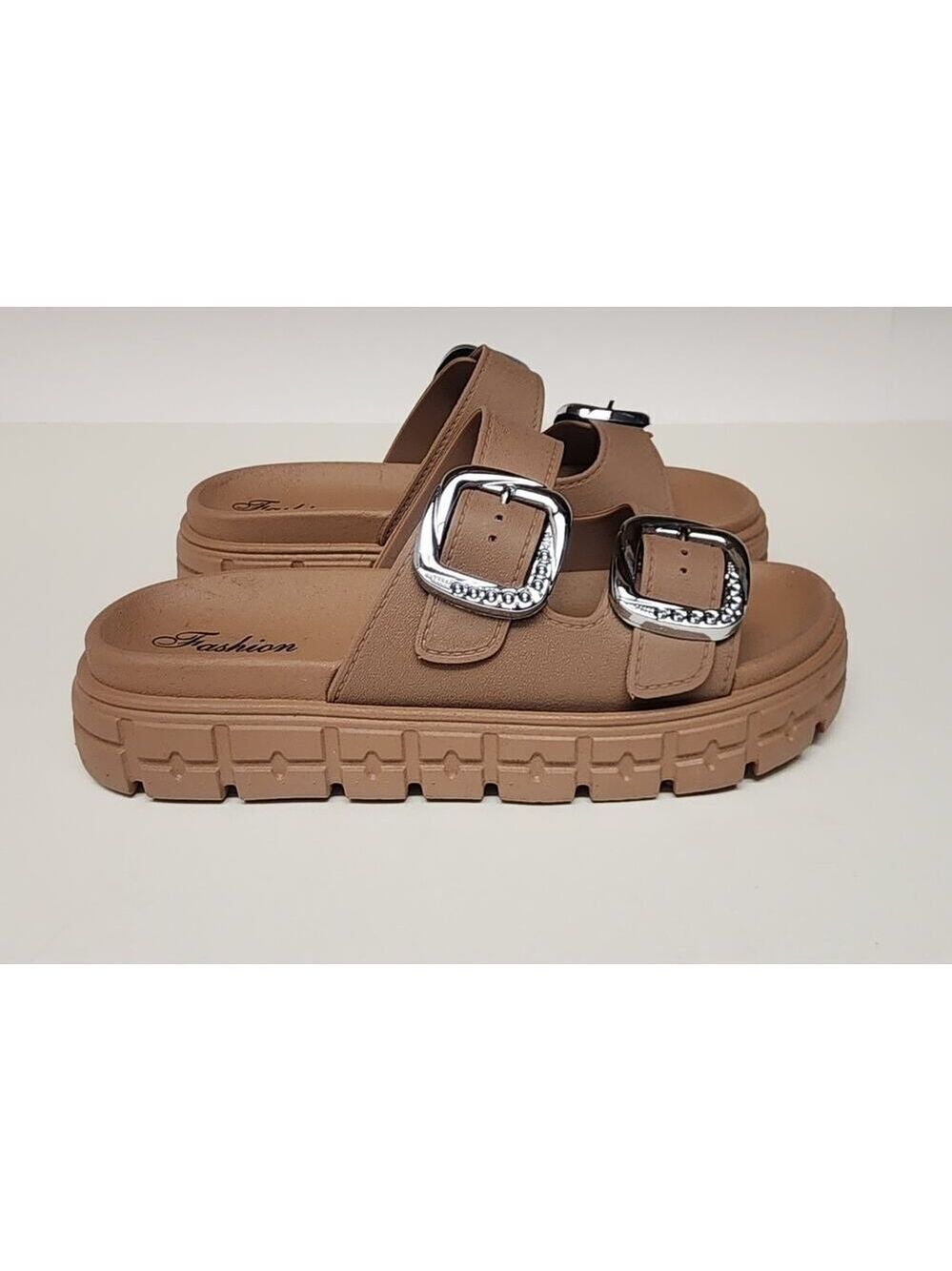 Womens Fashion Lightweight Eva Sandals Size US 8 Color Tan - Picture 5 of 8